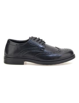 Scarpe eleganti nere stringate con lavorazione brogue 9008 44