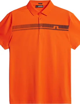 J.Lindeberg Polo Klas, orange m - J.lindeberg - FashionsVida