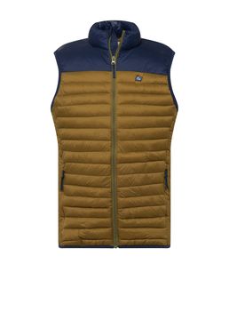 BLEND Chaleco navy / marrón claro
