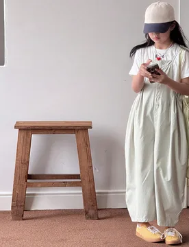 Mono/Peto versátil de verano liso para niña preadolescente - Shein - FashionsVida