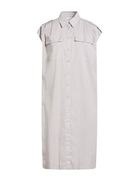 Vestido midi Mujer Gris perla 38 Mujer