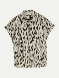 Bluse mit Relaxed-fit Beige 38