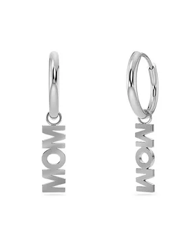 Boucles d'oreilles MOM Steel argent - Edblad - FashionsVida