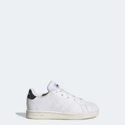 Childrens Unisex Advantage Lifestyle Court Lace Shoes - Off-White - Size Uk 10 Kids