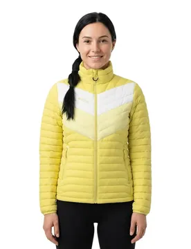Veste En Duvet Rds Chapelco Mock Neck Limelight / Wax Jellow / Marshmallow S
