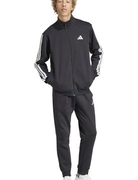 Essentials 3 stripes chándal hombre Negro (XL)