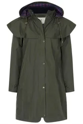 Women's Outrider 3/4 Length Waterproof Raincoat in Khaki Size: 20 - Khaki - Size: 20