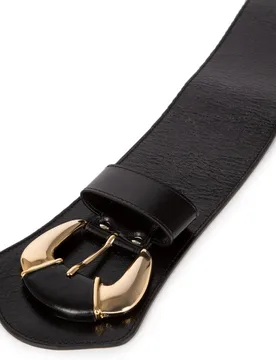 Cinturón ancho de piel de mujer - The Kooples - FashionsVida