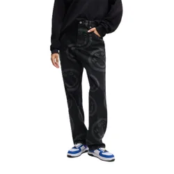 Mens Nate Slim Fit Mid Rise Jeans In Black - Size 30w/34l