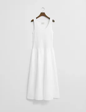 JERSEY WOVEN MIDI DRESS female