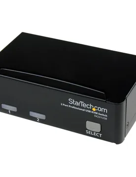 Kit De Commutation Kvm Usb 2 Ports Avec Câbles Reconditionné Black One Size unisex - StarTech - FashionsVida