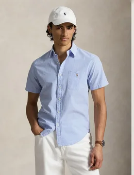 Camisa de hombre de manga corta con bolsillo - Polo Ralph Lauren - FashionsVida