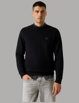 Felpa Uomo Patch Logo - Comoda e Stile Casual