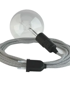 Cables Suspension Luminaire Rl02 5 M Silver / Black One Size - Creative - FashionsVida
