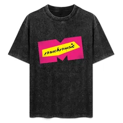 MUCH MUSIC RETRO LOGO T-Shirt Casual Work Wear T-Shirt