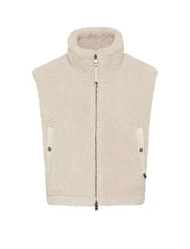 Gilet façon fourrure YUNA beige 42 - Brax - FashionsVida