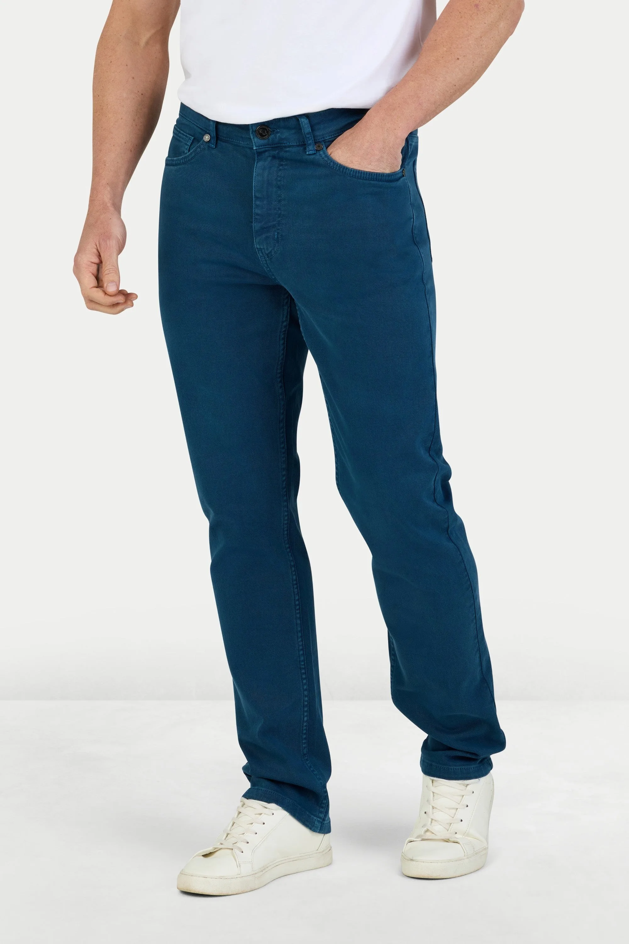 Coloured Denim Stretch Mens Trouser - - Size: W44 L - Raging Bull - FashionsVida