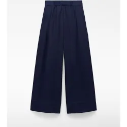 Pantalón ancho de mujer con doble pinza