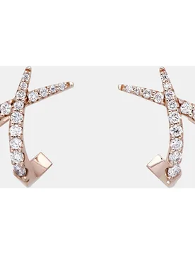 Gold & Roses - Pendientes JDA de oro y diamantes - Gold & Roses - FashionsVida