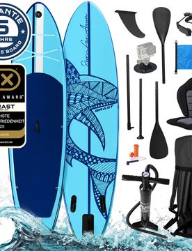 Aufblasbares SUP Board Set mit Sitz SHARK 320 blue