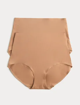 Pack Body Invisibles™ No VPL Shaping Briefs Sunstone female - Body by M&S - FashionsVida