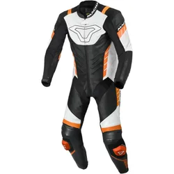 Tuta Moto 1pz Varshall Nero Arancio Bianco taglia 48