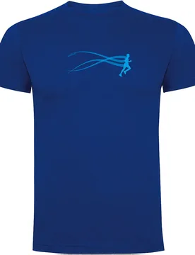 Maglietta A Maniche Corte Run Estella Royal Blue M - Kruskis - FashionsVida