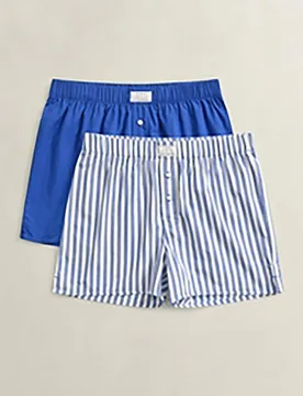 Pack de dos calzoncillos de hombre tipo boxers con estampado - Gant - FashionsVida