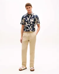 Pantalaccio color sabbia in misto lino