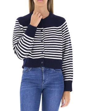 Cardigan in lana vergine BLU NAVY S - WEEKEND MAX MARA - FashionsVida