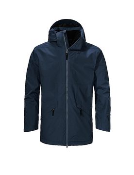Parka d'hiver Malkay à capuche bleu marine 56