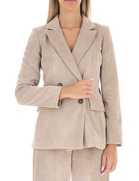 I BLUES Blazer in velluto BEIGE 46