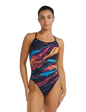 Durafast Elite Trinityfit Magmata Swimsuit Gold / Mtl / Rnbow 30 Women - TYR - FashionsVida