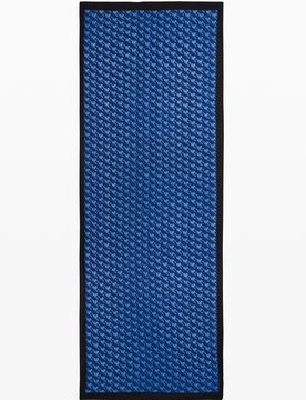 Foulard rectangulaire logo , Polyester, Bleu, U