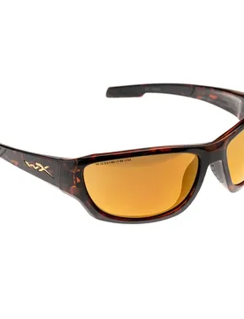 Climb Polarized Sunglasses Bronze Mirror / Brown One Size Men - Wiley X - FashionsVida