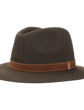 Traveller Marrone Hat by - brown - Female - Size: 58 cm - Borsalino - FashionsVida