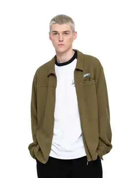 Chemise à Manches Longues Arch Strip Wafflee Uniform Green M - Santa Cruz - FashionsVida
