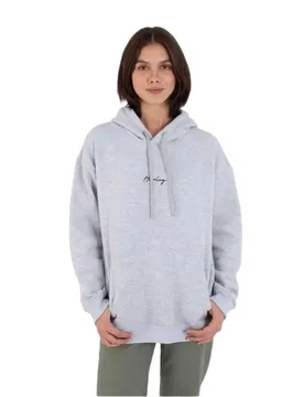 Felpa Con Cappuccio Script Only Light Heather Grey S