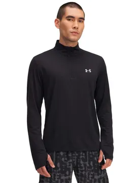 Felpa Con Mezza Zip Launch Black / Black Reflective M