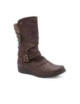 Women's Slouch Calf Boots in Brown Size: 2 - Brown - Size: 2 - Pavers - FashionsVida