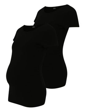 Only Maternity Camiseta negro