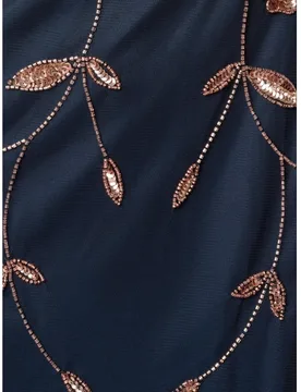 Vestido estilo blusón con pedrería y lentejuelas - Adrianna Papell - FashionsVida