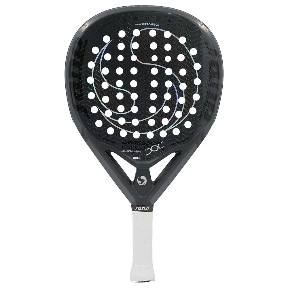 Agressor Blacklight Holo Series Padel Racket Black One Size - Sane Padel - FashionsVida