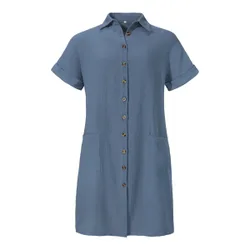 Hemdblusen-Kleid „Helena“ XXL blau