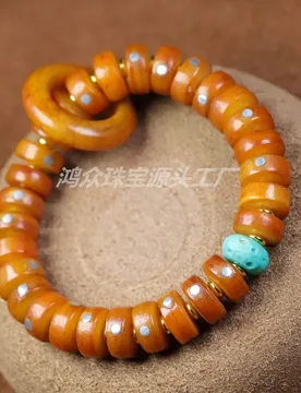 Natural inlaid silver studs, Tibetan ethnic style, camel bone with patina, unisex collectible bracelet - Aliexpress - FashionsVida