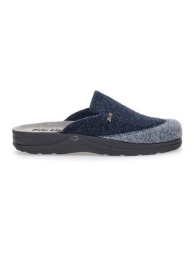 Pantofole blue grigie in vera pelle BIO UP 653 45