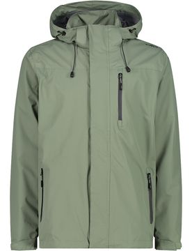 Man jacket zip hood chubasquero hombre Verde (54)