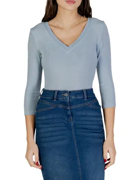 Damen T-Shirt Azurblau 505581