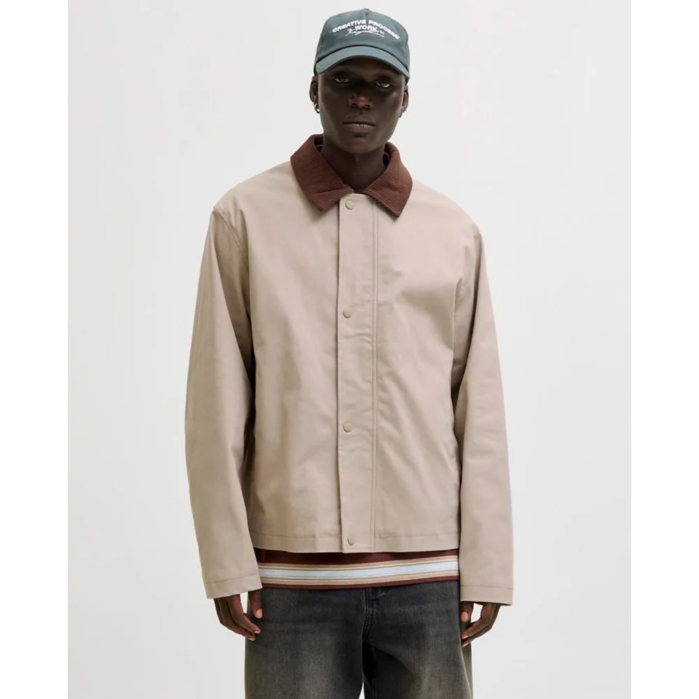 Jack & Jones - Cazadora worker de hombre con cuello de pana - jack & jones - FashionsVida
