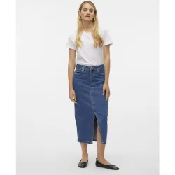 Vero Moda - Falda vaquera midi